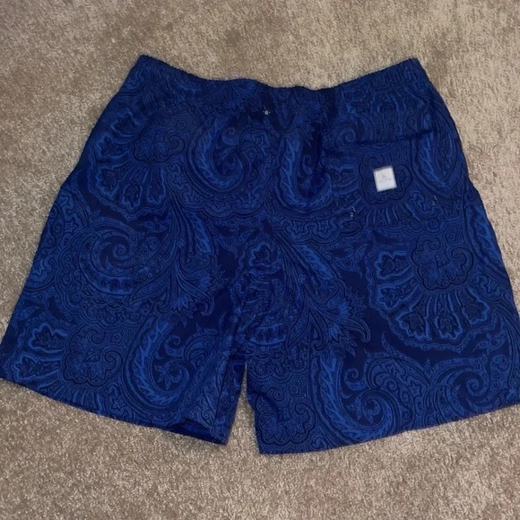 Alex Cannon Paisley Lined Swim Trunks - size Large.  E - Picture 5 of 6